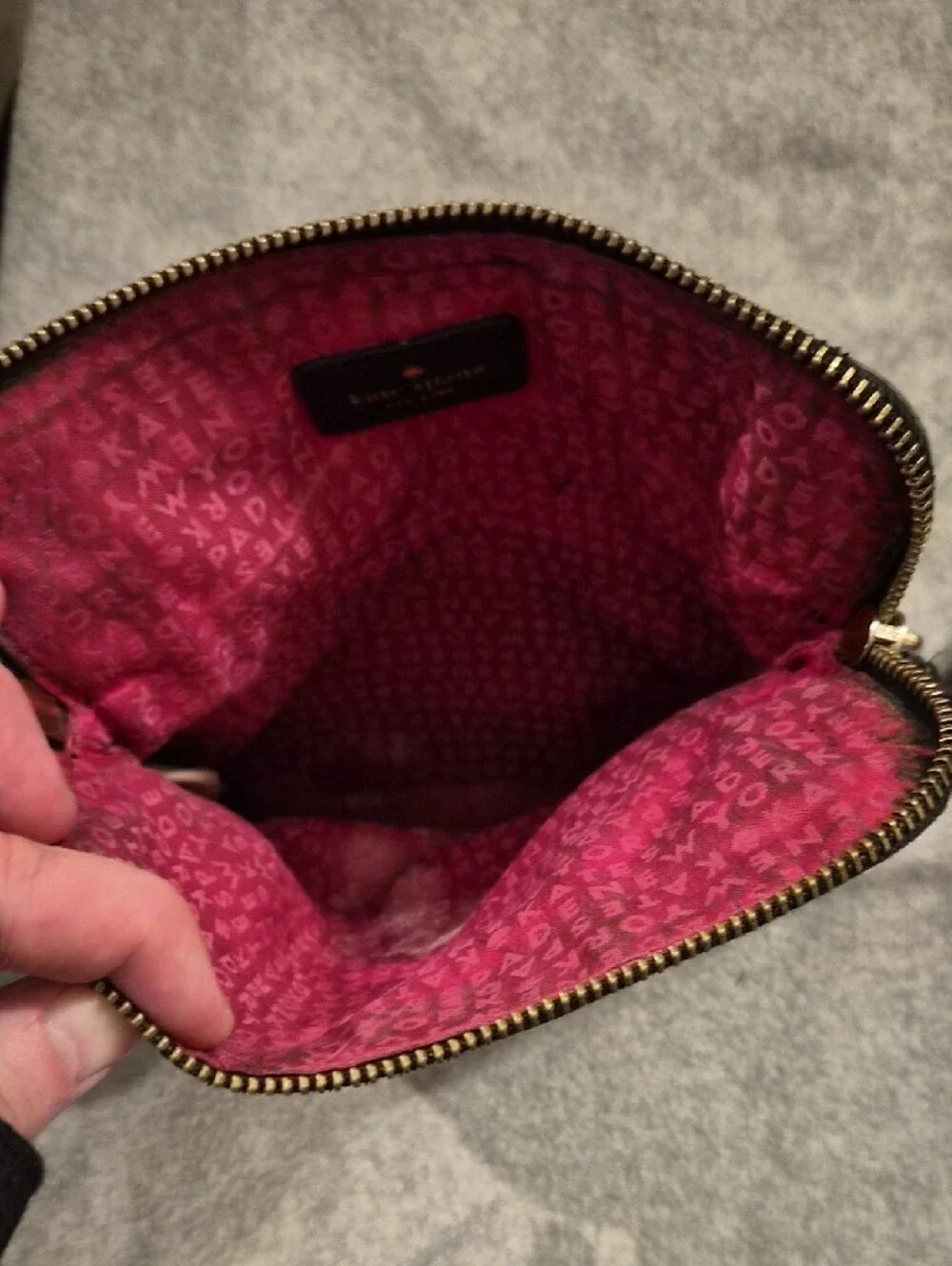 kate spade Black Pebbled Leather Crossbody Bag